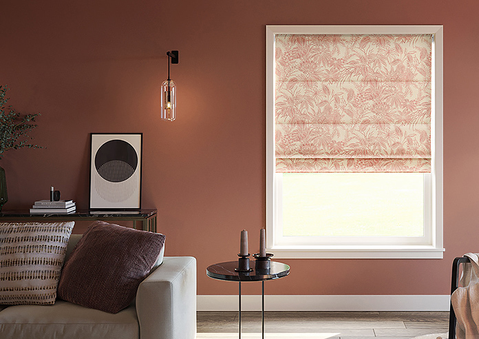 Maui, Burnt Red - Twist&Fit Roman Blind - Image 3